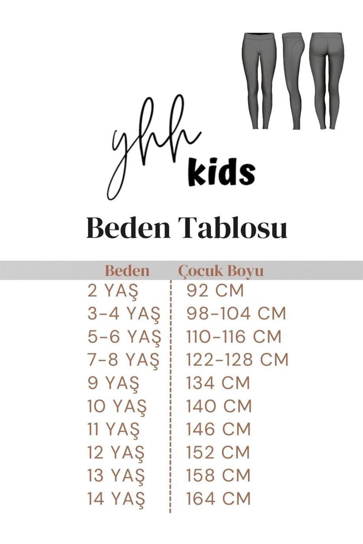 Penye Pamuklu Çocuk Tayt Siyah