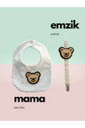 Teddy Bebek Emzik Askısı & Mama Önlüğü SU GEÇİRMEZ