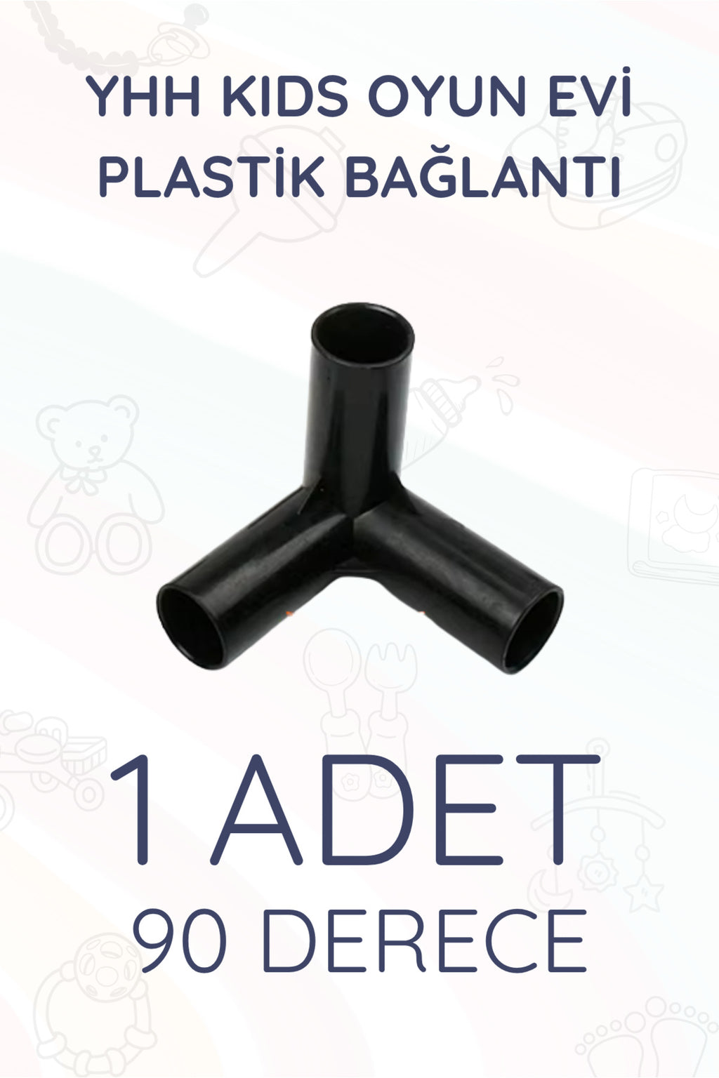 Plastik Bağlantı 90 Derece Te CasaMio Oyun Evi Uyumlu (1 Parça) - Sarı