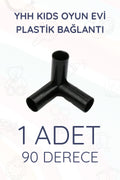 Plastik Bağlantı 90 Derece Te CasaMio Oyun Evi Uyumlu (1 Parça) - Sarı