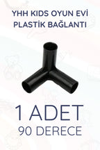 Plastik Bağlantı 90 Derece Te CasaMio Oyun Evi Uyumlu (1 Parça) - Sarı