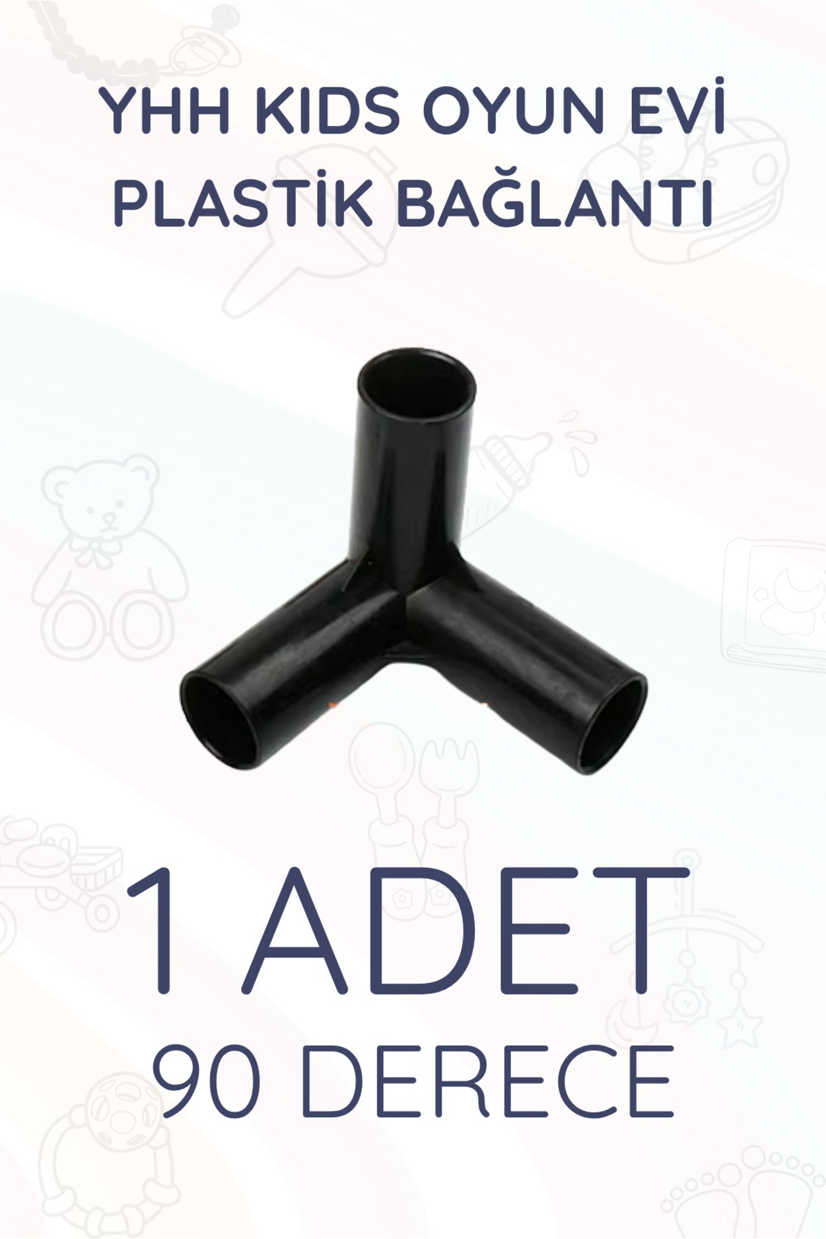 Plastik Bağlantı 90 Derece Te CasaMio Oyun Evi Uyumlu (1 Parça) - Sarı