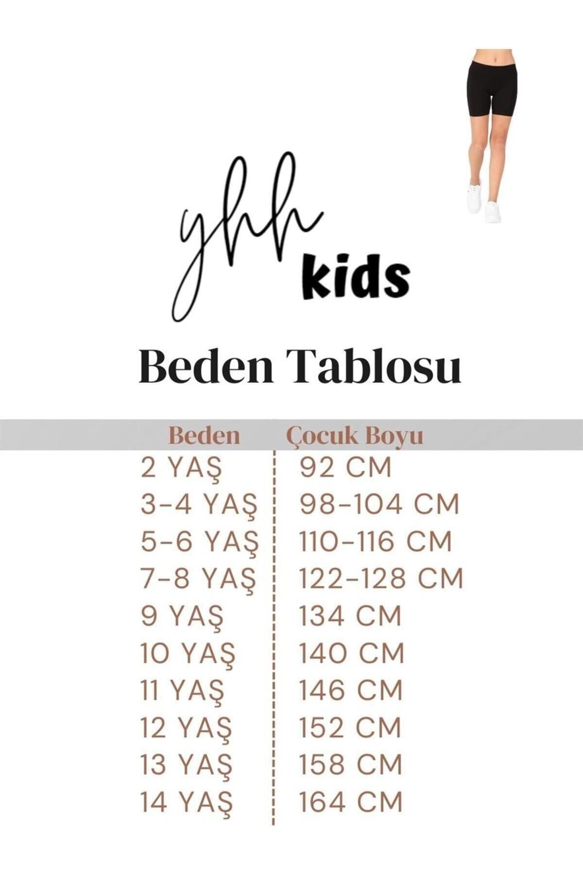 Çocuk Kısa Tayt Penye %100 Pamuklu Siyah Summer Baskılı