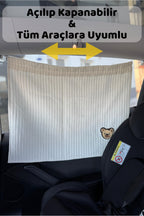 SunGuard Ayarlanabilir Vakumlu Araç Güneşlik Perdesi Tüm Araçlara Uyumlu - Bebek Emzirme Perdesi
