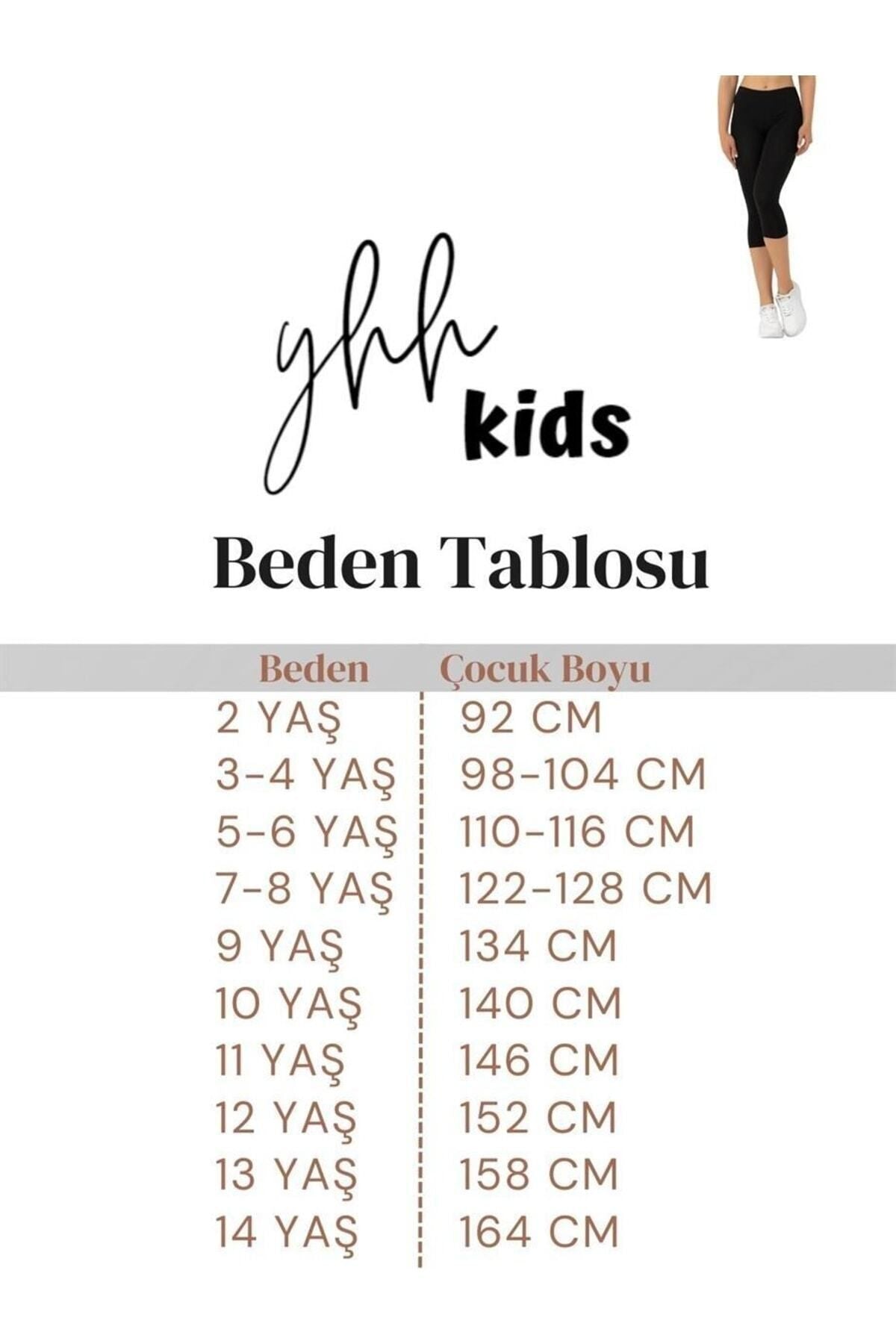 Pamuklu Kapri Boy Çocuk Tayt Siyah