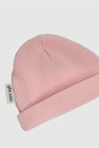 Yeni Doğan Şapka & Eldiven Seti – %100 Pamuklu Penye Extra Yumuşak Hafif Terletmez, 0-6 Ay Unisex - Pembe
