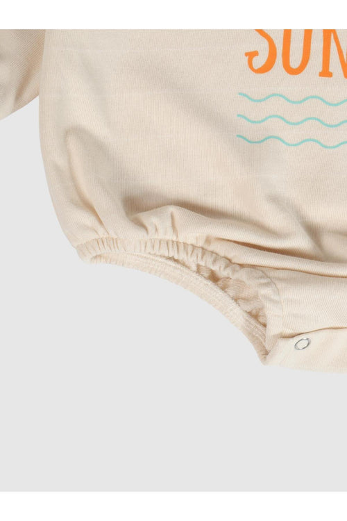 Bebek Oversize Sweatshirt Zıbın Bej