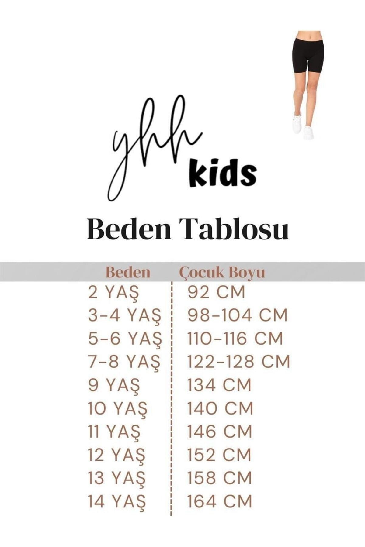 2 Adet Pamuklu Çocuk Şort Boy Kısa Tayt Siyah