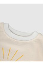 Bebek Oversize Sweatshirt Zıbın Bej