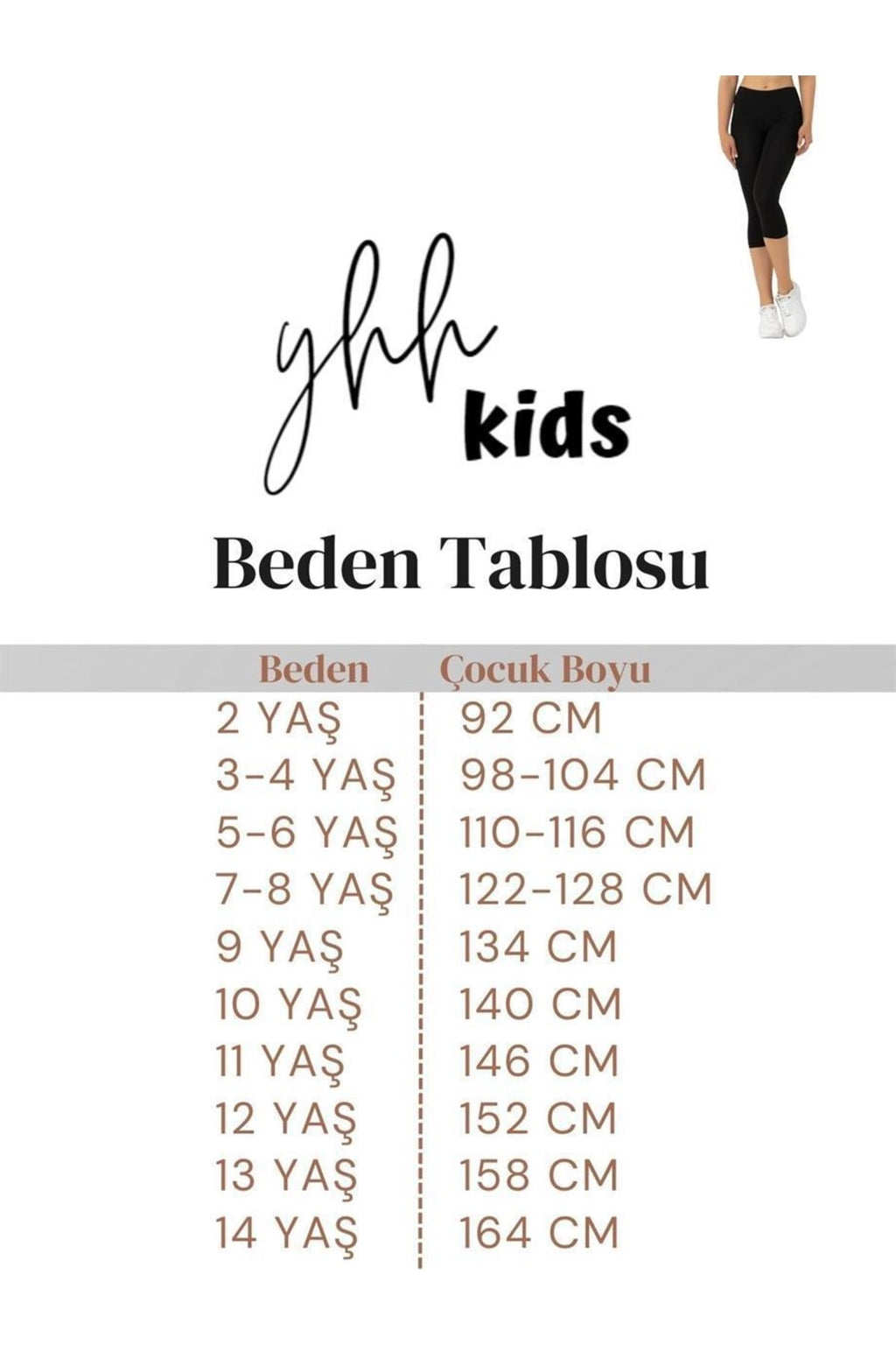 2 Adet Pamuklu Kapri Boy Çocuk Tayt Siyah